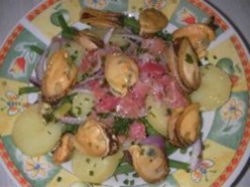 Photo recette Salade aux moules et jambon sec