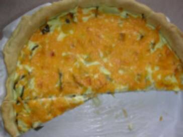 Photo recette Tarte courgettes et mimolette