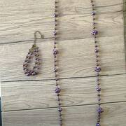 Bijoux, accessoires ensemble collier (sautoir) et bracelet