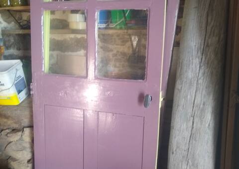 Bricolage porte ancienne avec bati
