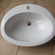 Bricolage lavabo / vasque à encastrer céramique + robinetterie