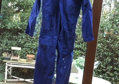 Bricolage bleu de travail