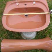 Bricolage lavabo sur colonne