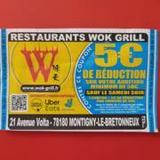 Divers coupon réduction 5€ Restaurants WOK GRILL