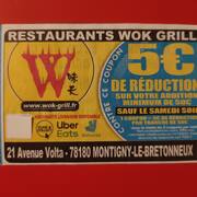 Divers coupon réduction 5€ Restaurants WOK GRILL