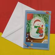Divers carte double Noël + enveloppe