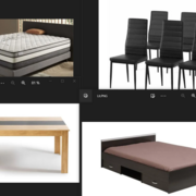 Divers lit, sommier, matelas, table à manger, 6 chaises,