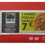 Divers bon achat 7€ grande pizza au choix - Boulangeries ANGE