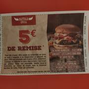Divers coupon réduction 5 € chez Buffalo Grill Plaisir