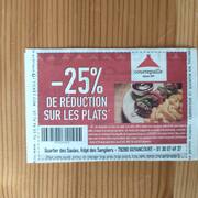 Divers coupon -25% Courtepaille Guyancourt