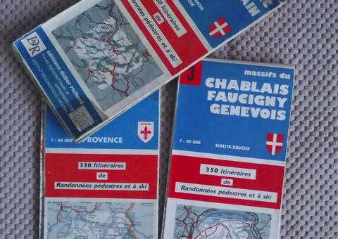 Divers plusieurs carte ign