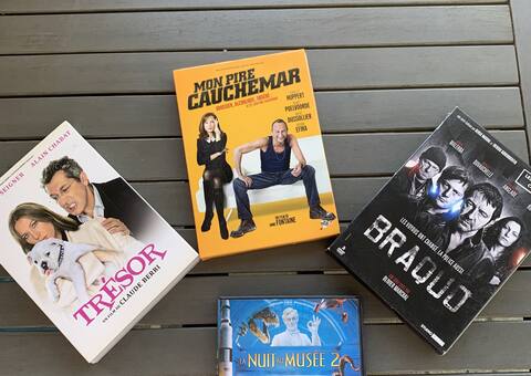 DVD, Film, Cinéma 4 DVD "Mon pire cauchemar", "Trésor", "Braquo" et "La nuit au musée 2"