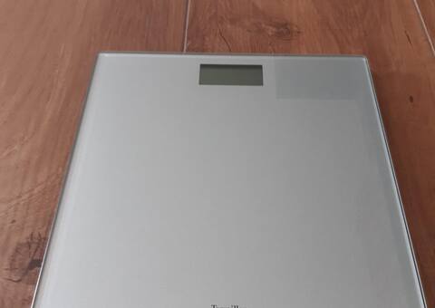 Electroménager pèse-personne Terraillon ultra-plat gris/transparent