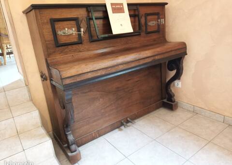 Instruments de musique beau piano en bois Bru Jeune ( à accorder )