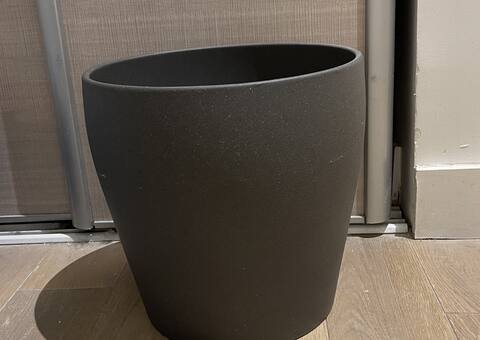 Jardinage grand cache-pot gris