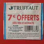 Jardinage coupon réduction 7 € Jardinerie TRUFFAUT Plaisir