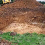 Jardinage terre et gravats non mélangé suite à une construction