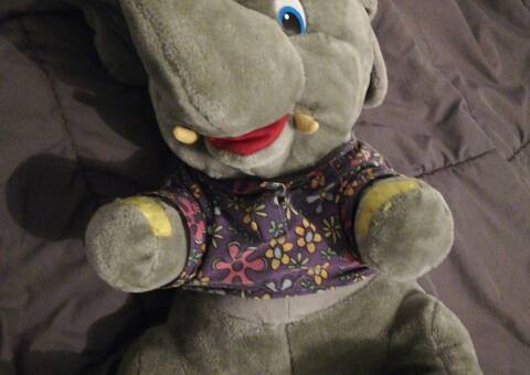 Jeux, Jouets peluche éléphant 55cm