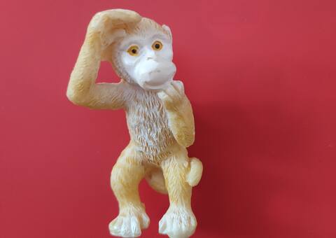 Jeux, Jouets décor singe en résine à poser ou accrocher