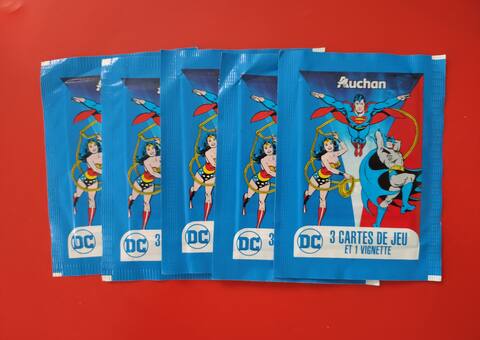 Jeux, Jouets cartes de jeu DC "Auchan" - Supers Héros