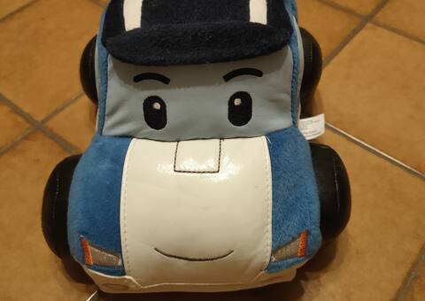 Jeux, Jouets voiture-peluche de police