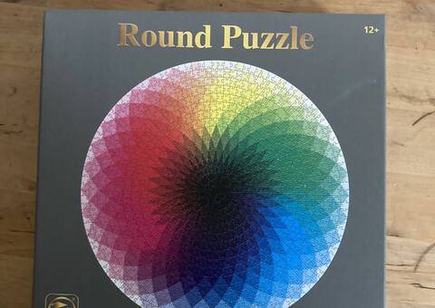 Jeux, Jouets puzzle 1000 pièces rond dégradé de couleur complet