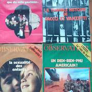 Livres-Revues anciens numéros de "nouvel observateur" années 1975 à 2000