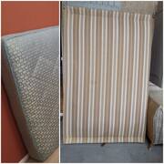 Literie sommier à ressorts avec matelas merinos 120 x 190