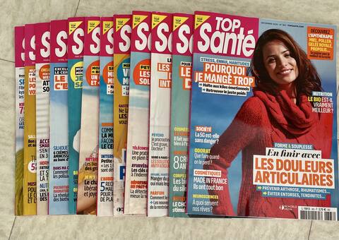 Livres-Revues lot de magazine Top Santé
