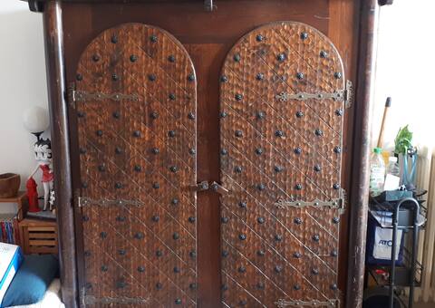 Meubles armoire bois 2 portes