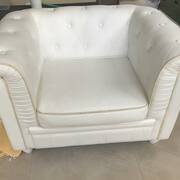 Meubles fauteuil 120x120 blanc bon état