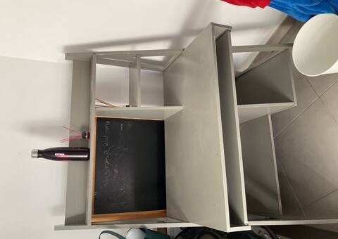 Meubles bureau enfant gris