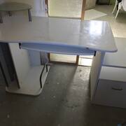 Meubles bureau ikea blanc avec tablette et rangements