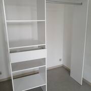 Meubles dressing blanc bois