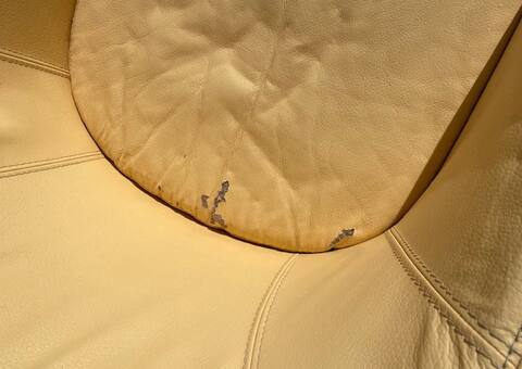 Meubles fauteuil cabriolet en cuir