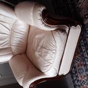 Meubles 2 Fauteuils et canapé en cuir