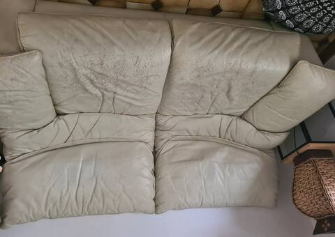 Meubles canapé et fauteuil cuir