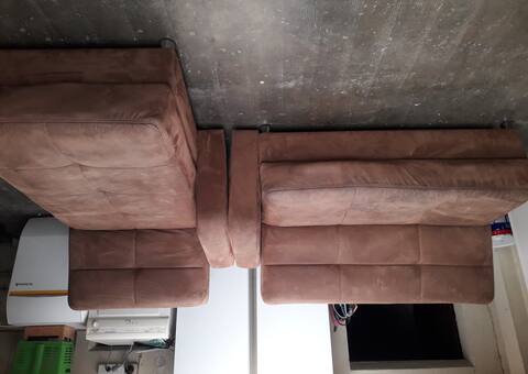 Meubles canapé d'angle convertible avec coffre de rangement
