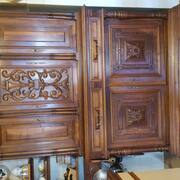 Meubles deux buffets en bois massif , style Henry II ,