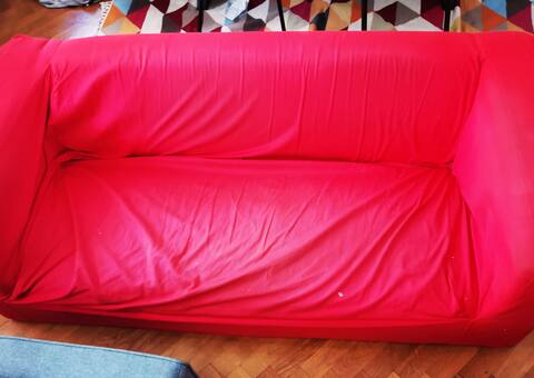Meubles canapé Ikea rouge