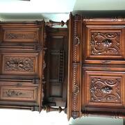 Meubles armoire et où desserte bois noyer