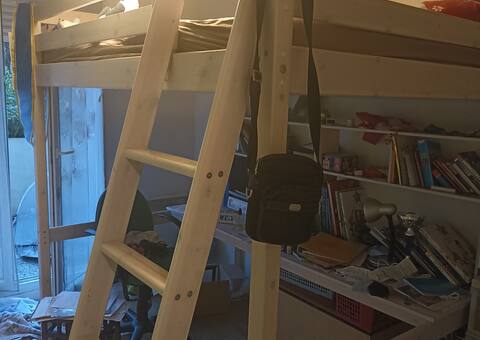 Meubles lit 2 places en mezzanine