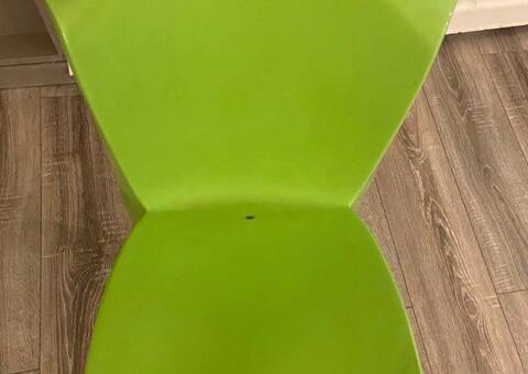 Meubles chaise plastique verte adulte