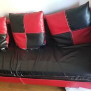 Meubles canapé 3 places + 3 coussins h71/p88/l218