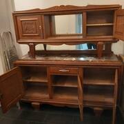 Meubles buffet 2 parties plaque marbre URGENT