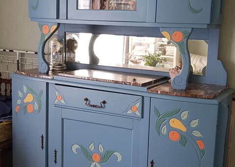 Meubles buffet vintage peint