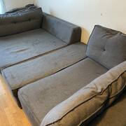 Meubles canapé Alinea Gris - 3 pièces - agencement à souhait