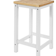 Meubles chaise Tabouret de Cuisine en Bois avec Repose-Pieds