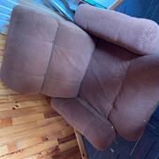 Meubles fauteuil imitation velours ras