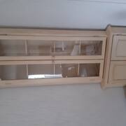 Mobilier meuble vitrine d'angle